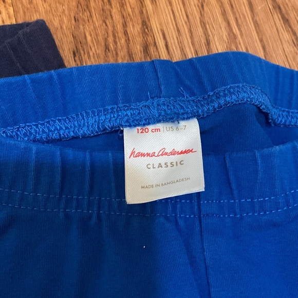 Hanna Andersson size 120 US 6-7 lot of 2 leggings - Picture 2 of 4